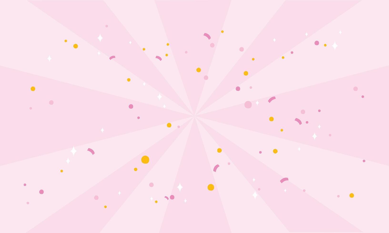 Cute template with confetti background design vector