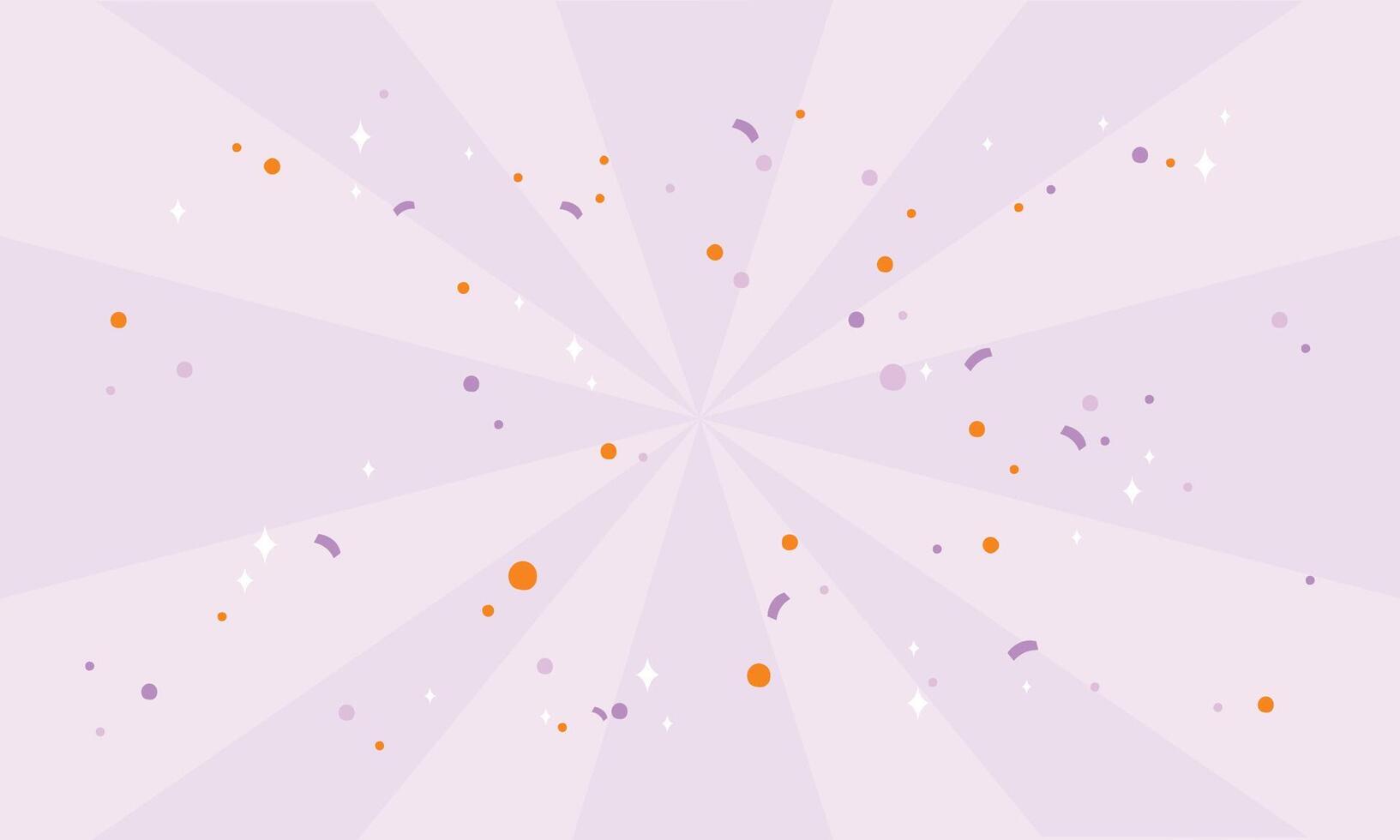 Cute template with confetti background design vector