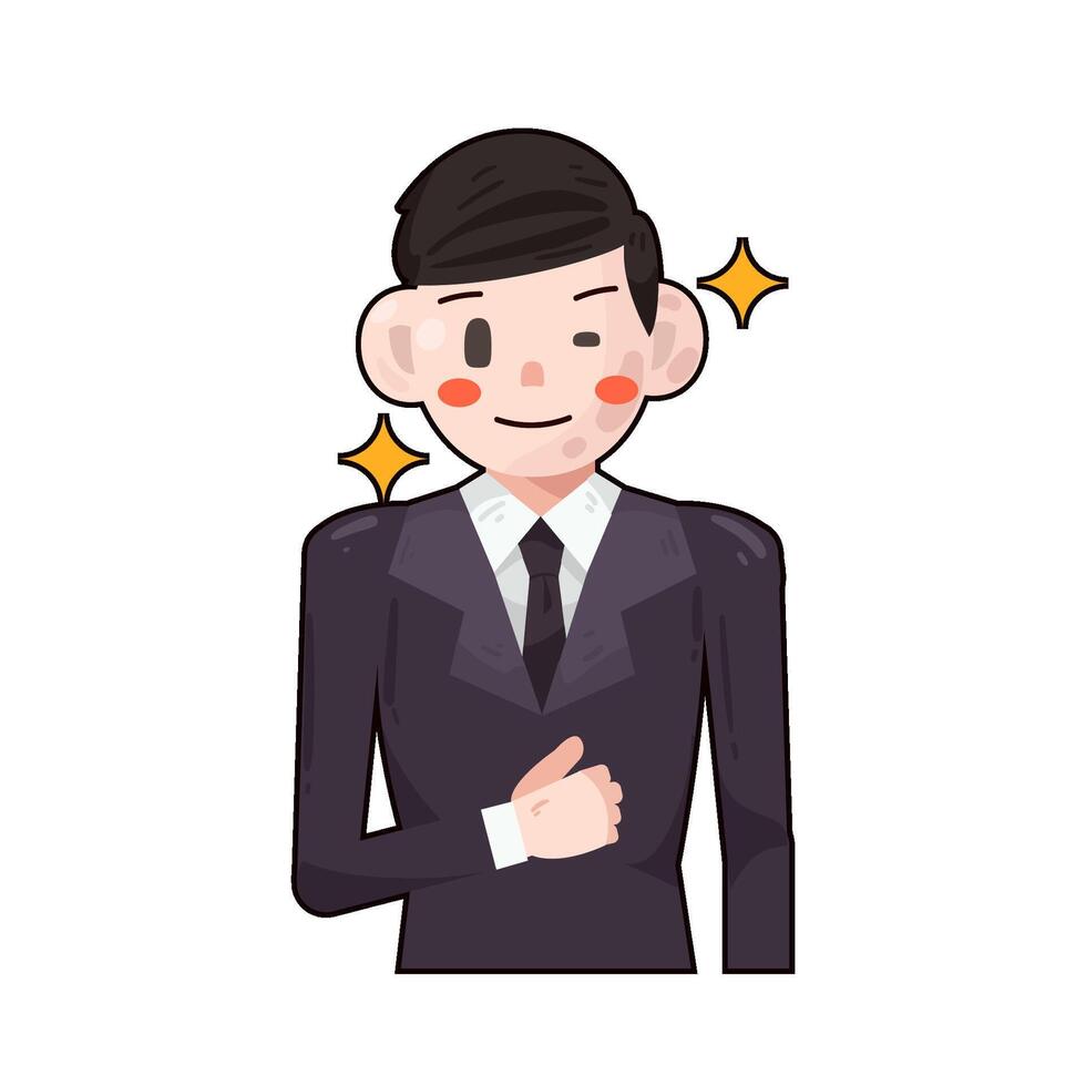 Illustration of businessman vector