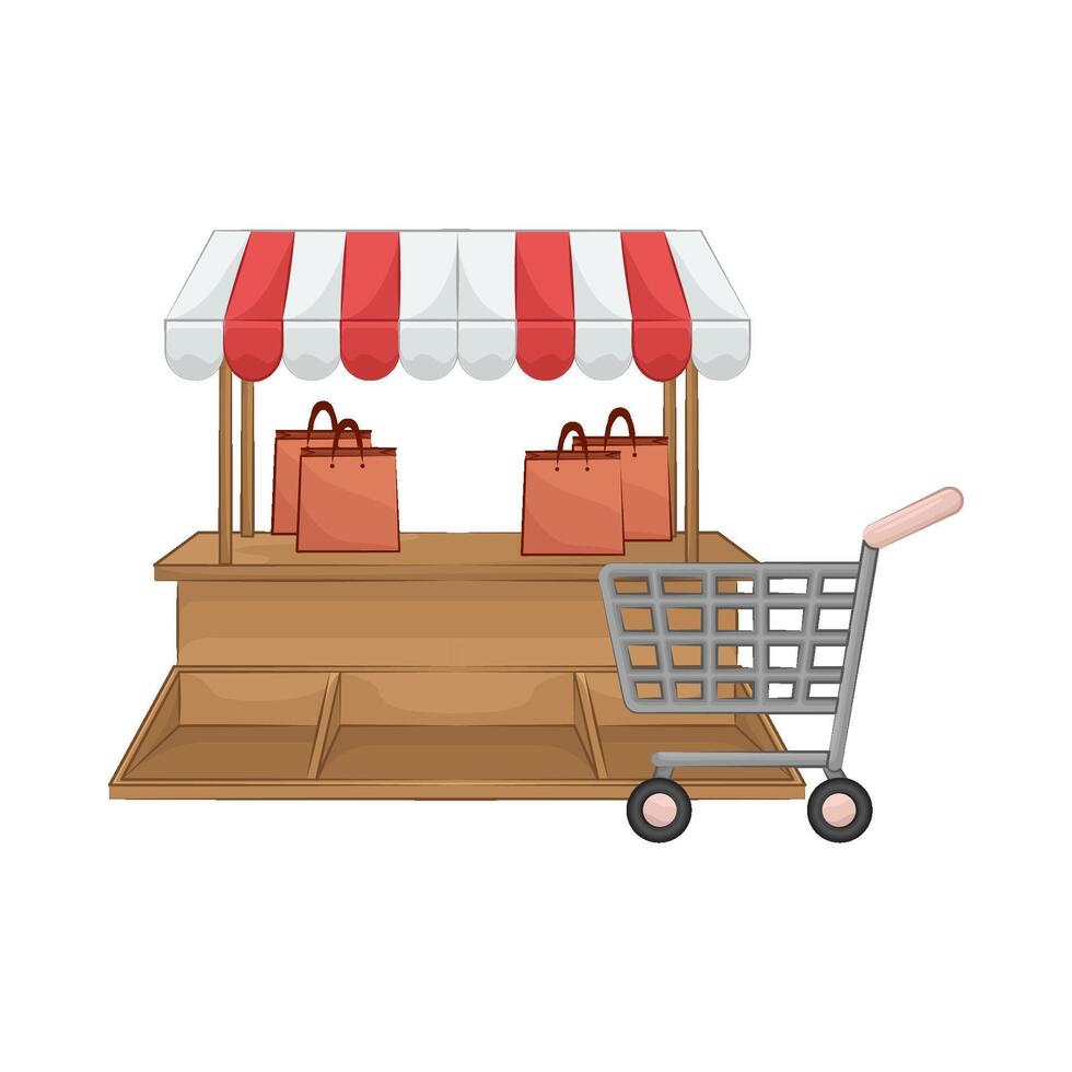 Illustration of shop vector