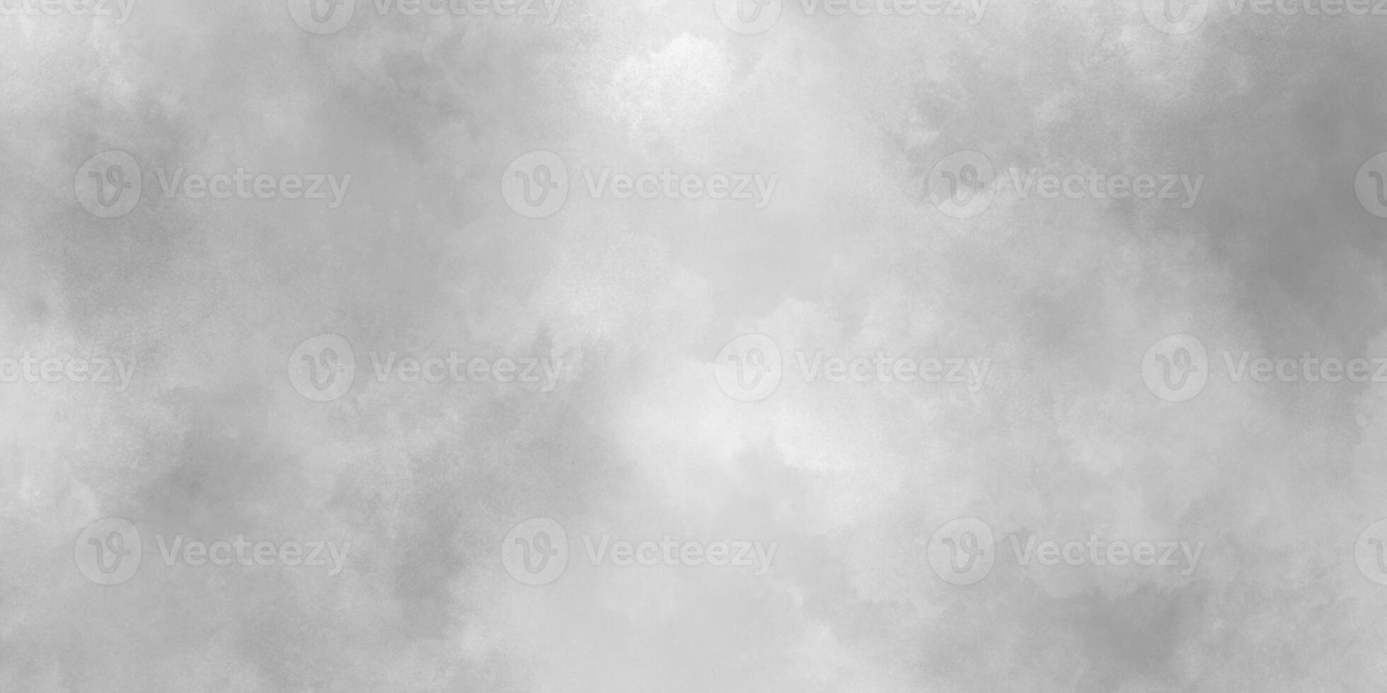 Concrete Art Rough Stylized cloudy white paper texture, Grunge clouds or smog texture with stains, White cloudy sky or cloudscape or fogg, black and white gradient watercolor background. photo