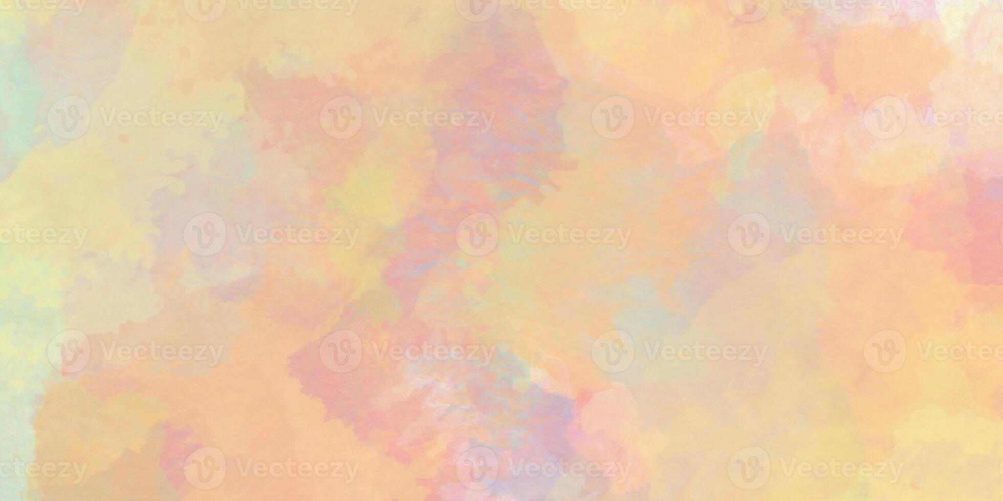 modern and stylist light wash colorful pastel watercolor painting on wet white paper background, Art abstract watercolor background for illustration banner, wallpaper,flyer,template,cover and design. photo