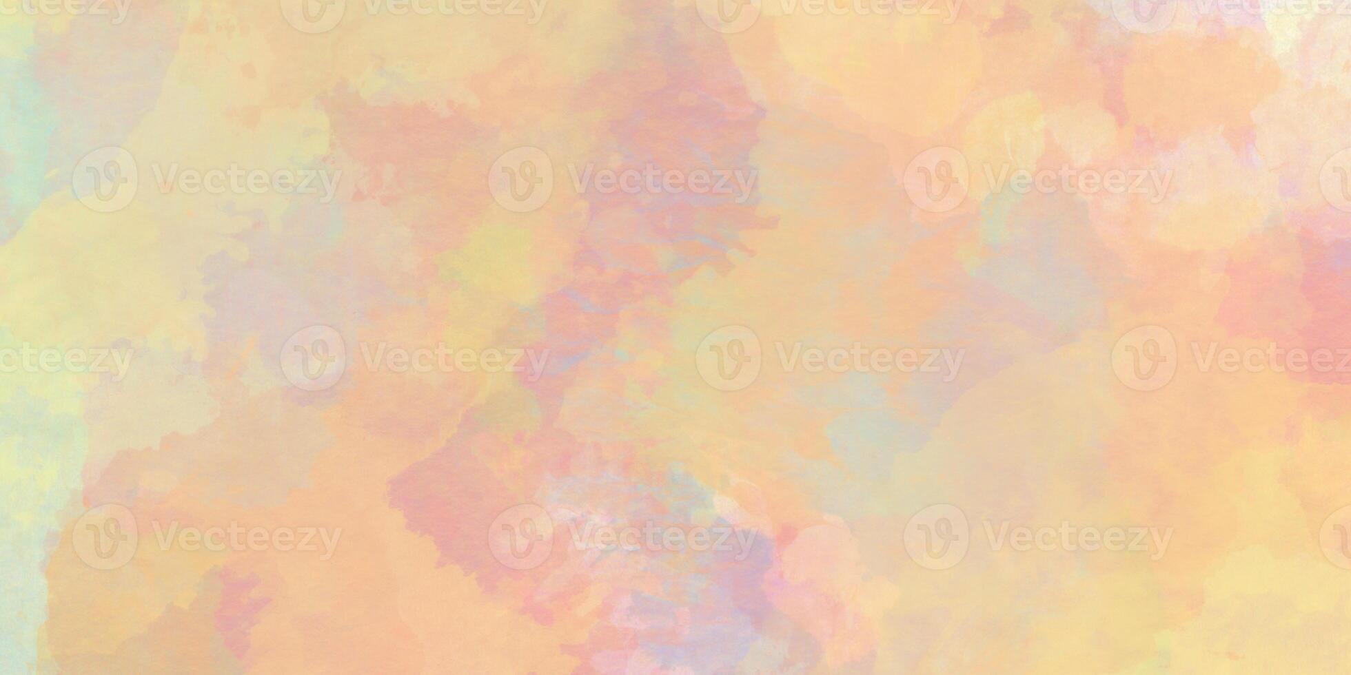 modern and stylist light wash colorful pastel watercolor painting on wet white paper background, Art abstract watercolor background for illustration banner, wallpaper,flyer,template,cover and design. photo
