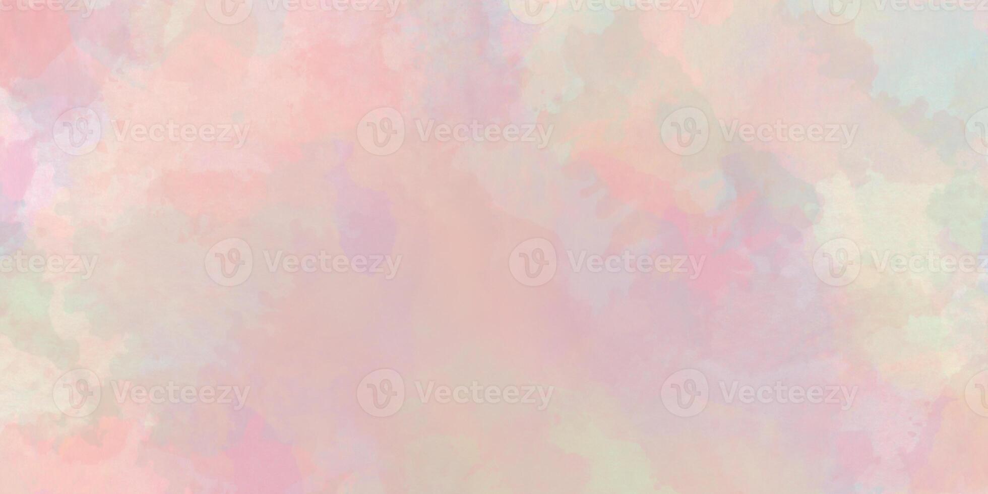 modern and stylist light wash colorful pastel watercolor painting on wet white paper background, Art abstract watercolor background for illustration banner, wallpaper,flyer,template,cover and design. photo