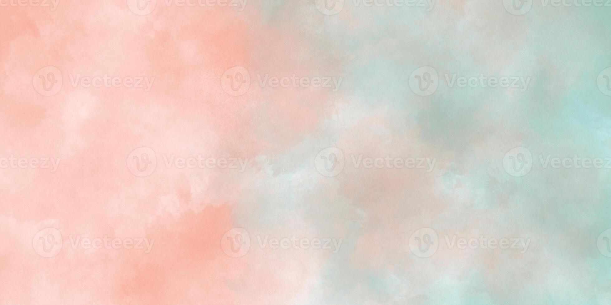 Abstract brush painted watercolor background with watercolor stains, Bright multicolor background with pink and blue colors for wallpaper, decoration, card, graphics design and web design. photo