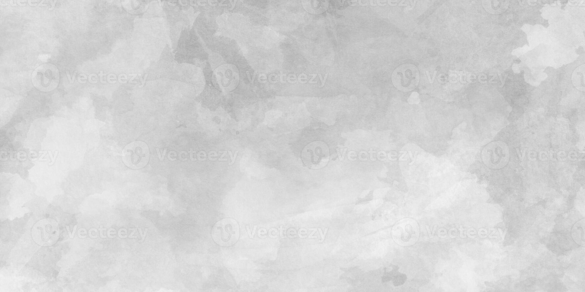 White or grey hand-drawn and grunge Watercolor marbled painting texture, Paint leaks and ombre effects white or grey paper texture, grey and white grain texture marbled painting Chalkboard. photo
