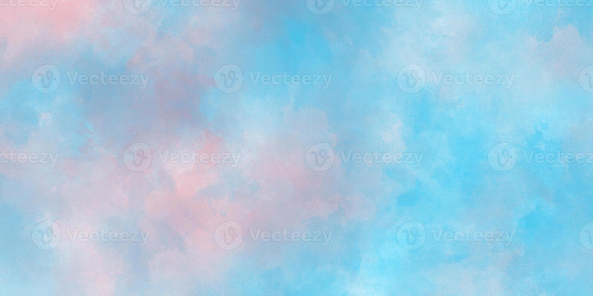 Abstract brush painted watercolor background with watercolor stains, Bright multicolor background with pink and blue colors for wallpaper, decoration, card, graphics design and web design. photo