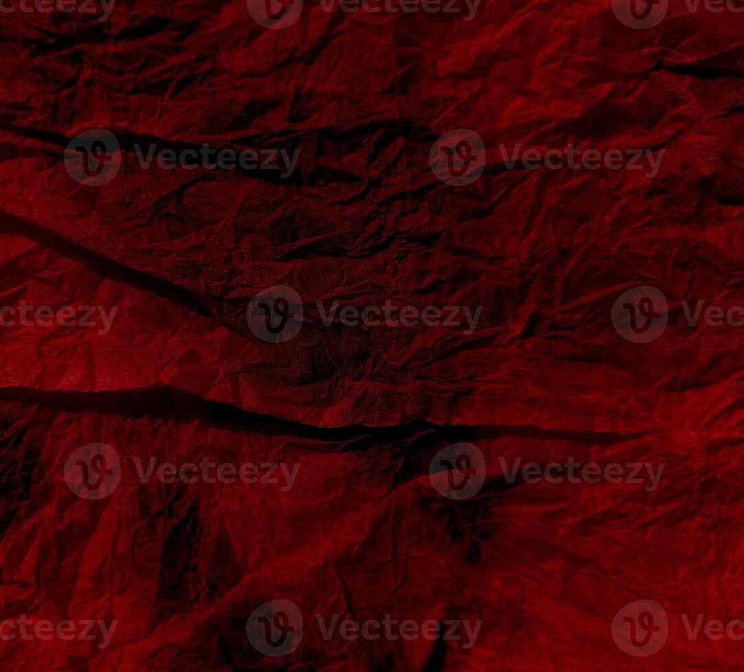 Abstract wrinkled or Free photo crumpled red paperboard or empty canvas or paper surface or fabric stain background.