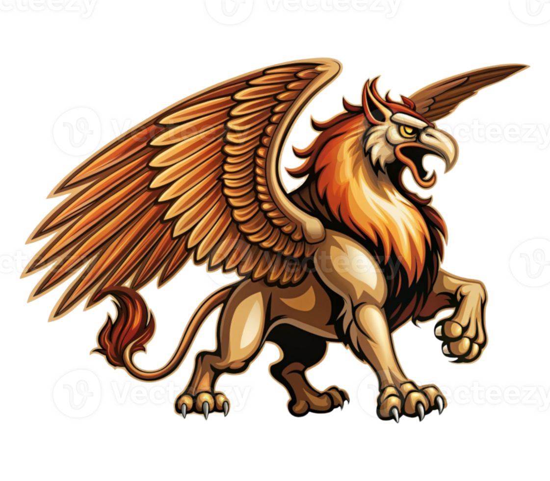 Mythological Animal Tall Griffin- png