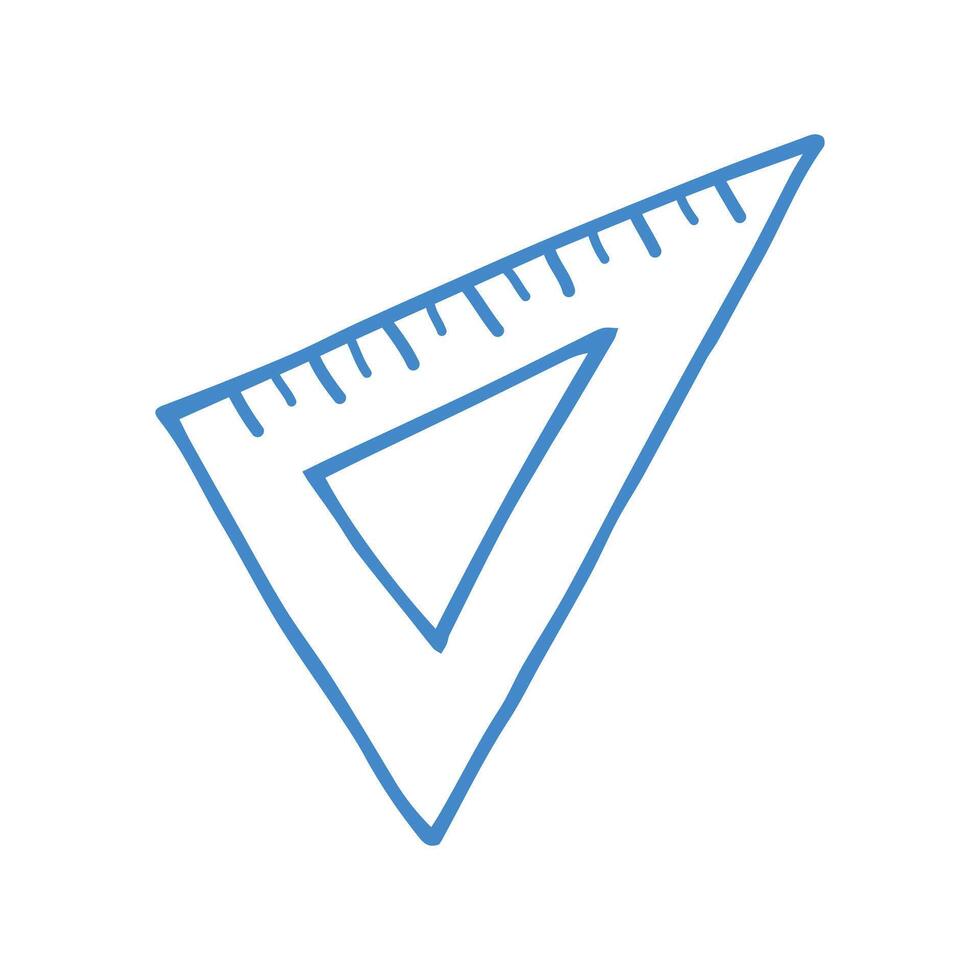 Protractor line icon Geometry angle measurement symbol on white vector