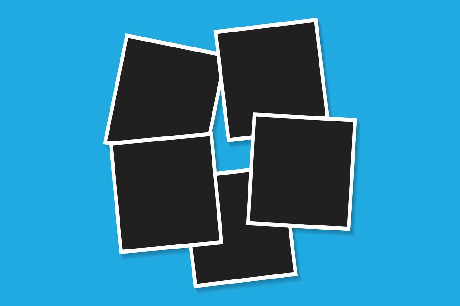 realistic photo frames vector