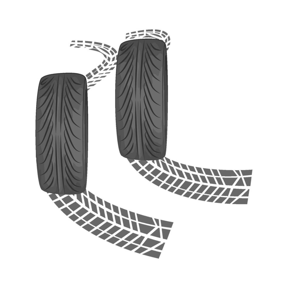 Illustration of tire vector
