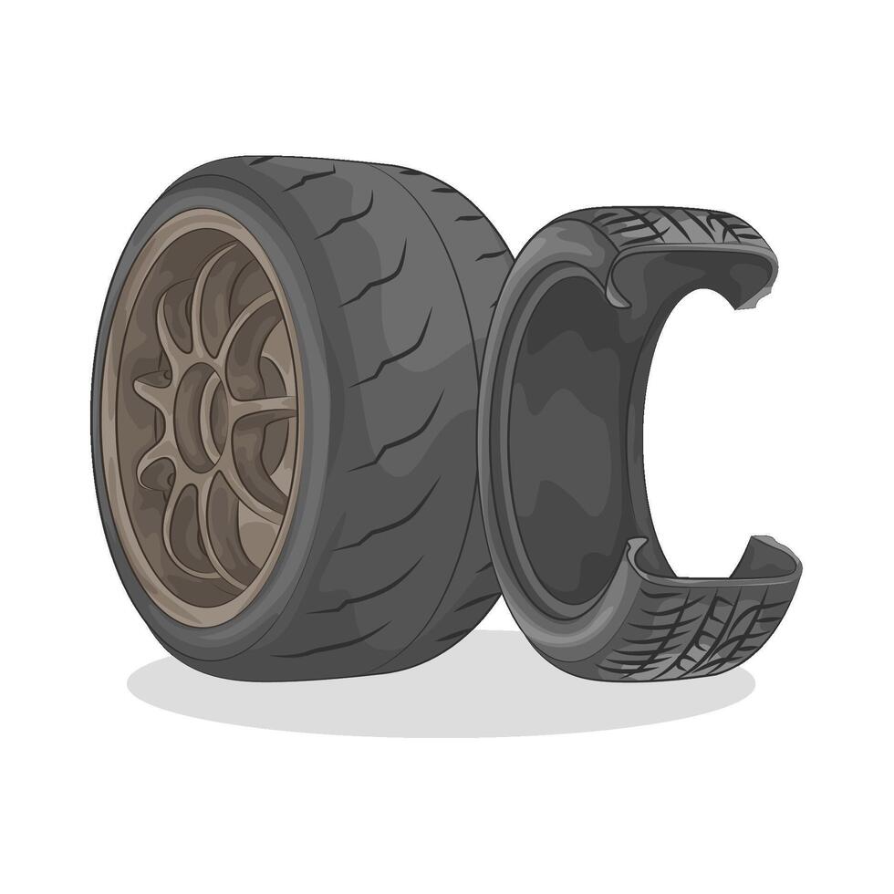 Illustration of tire vector
