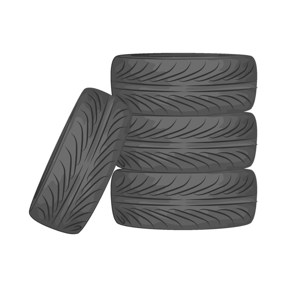 Illustration of tire vector