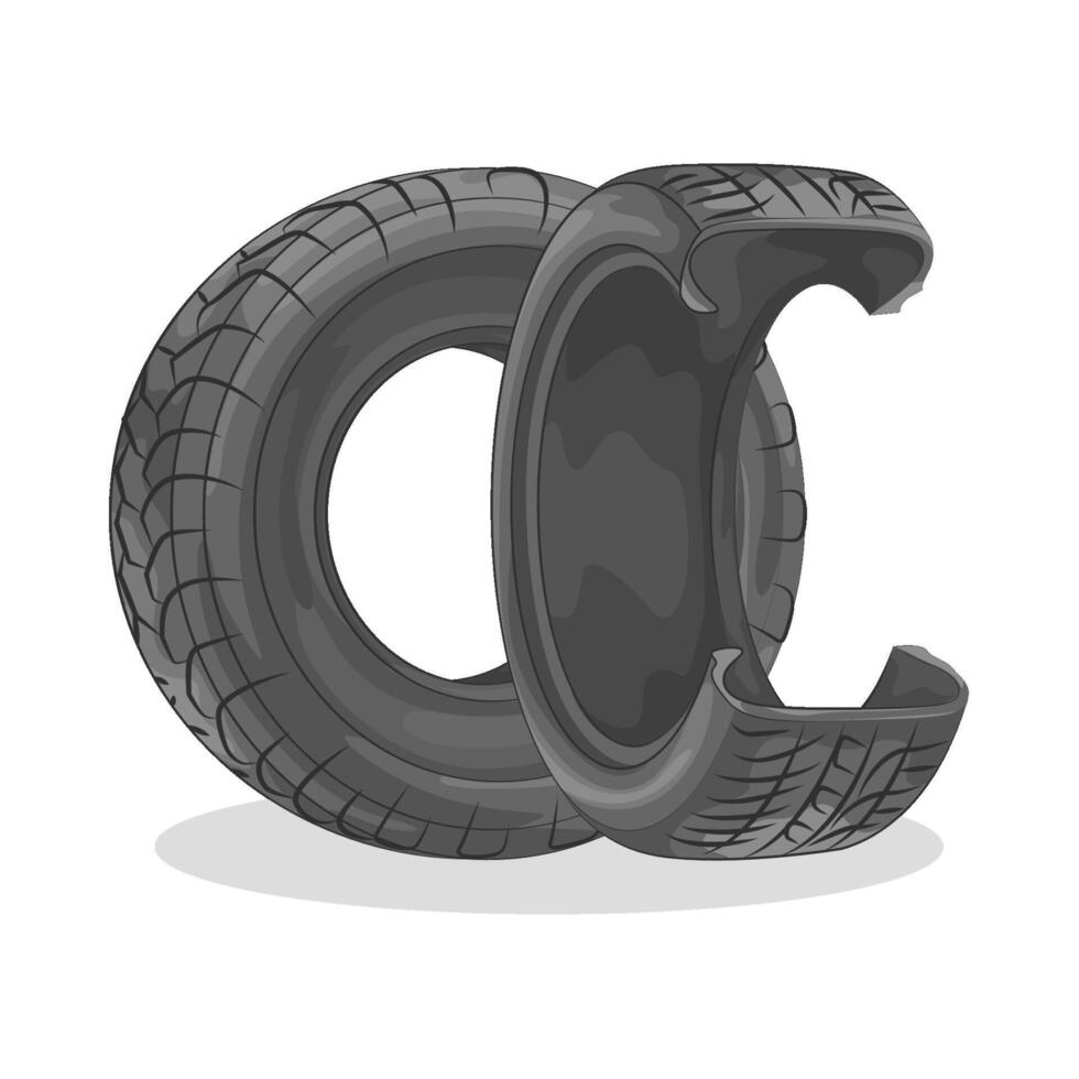 Illustration of tire vector