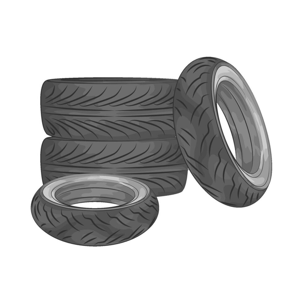Illustration of tire vector