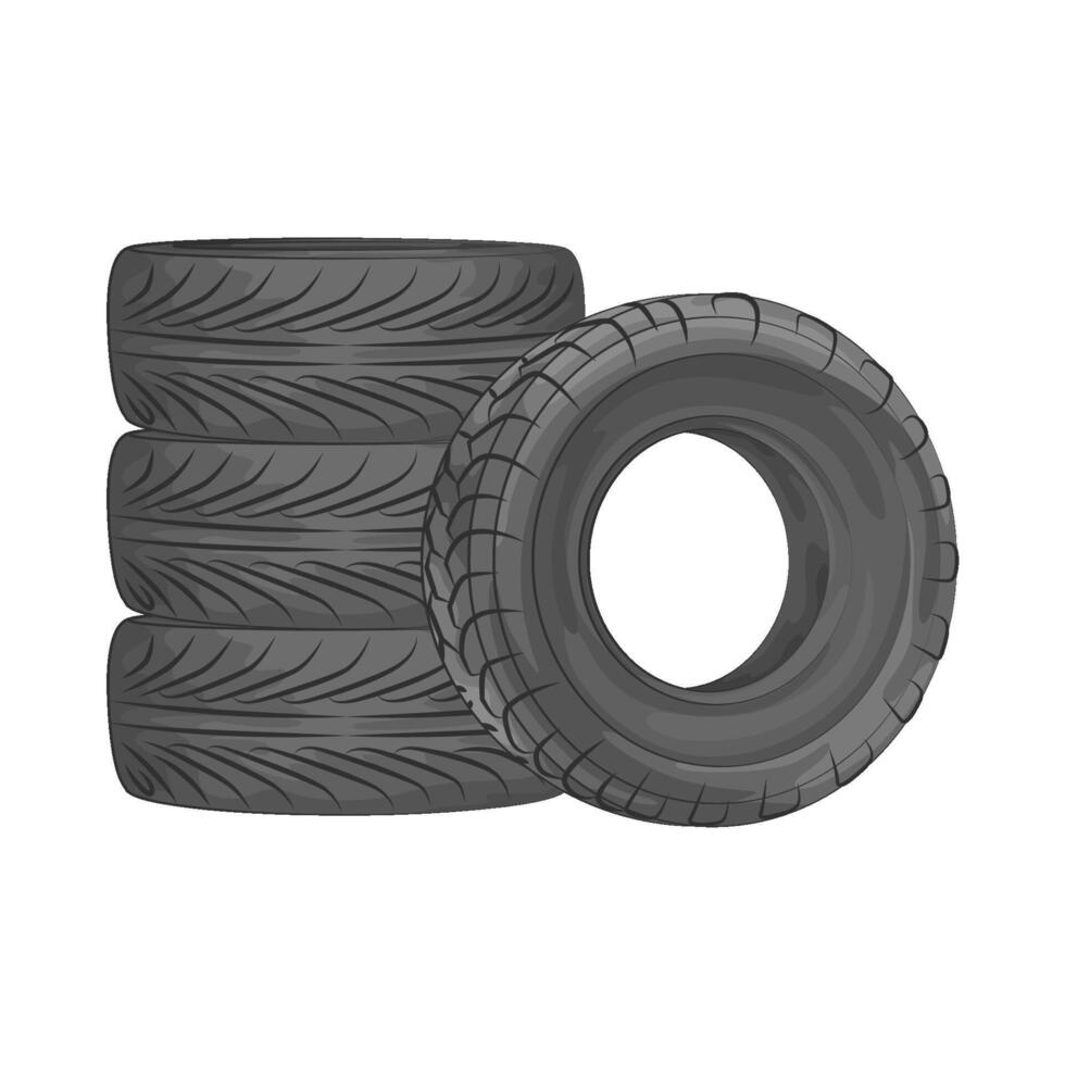Illustration of tire vector