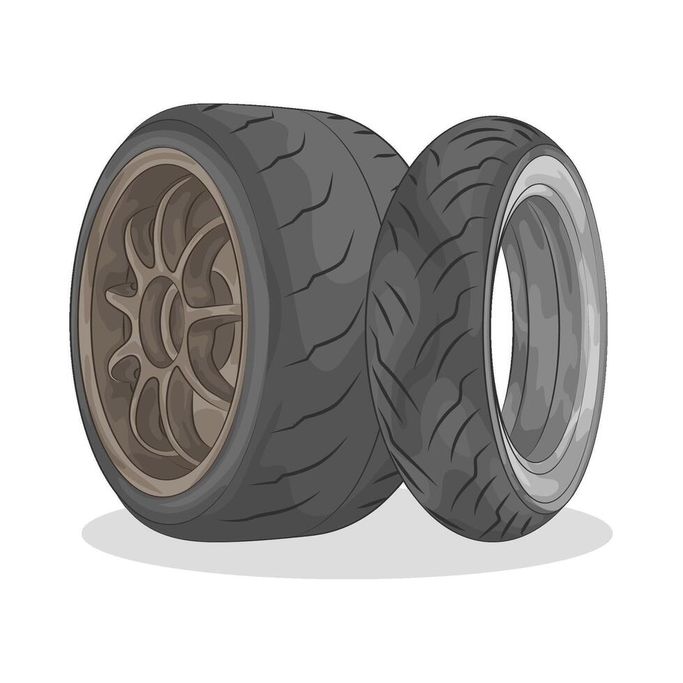 Illustration of tire vector