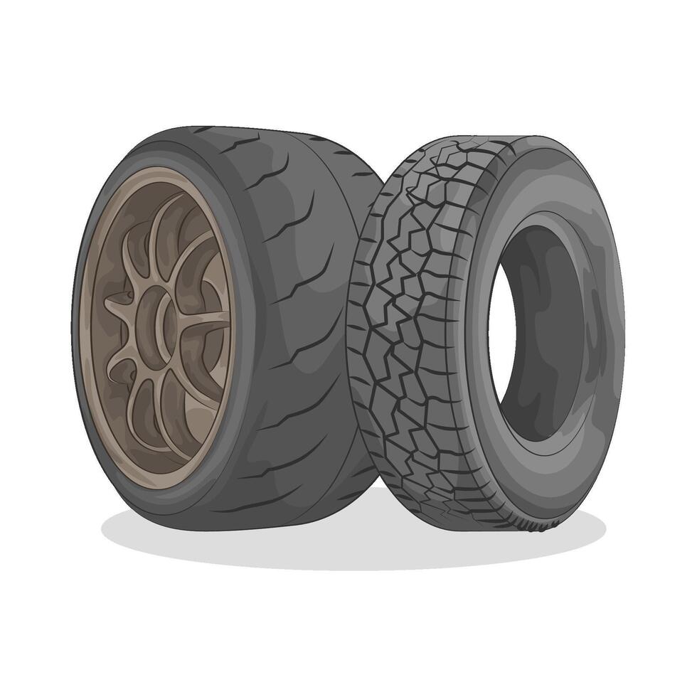 Illustration of tire vector