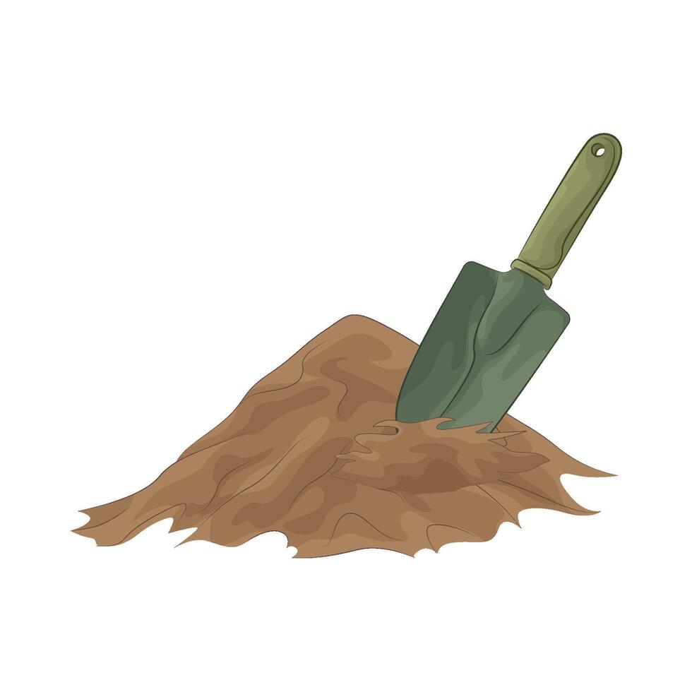 Illustration of garden shovel vector