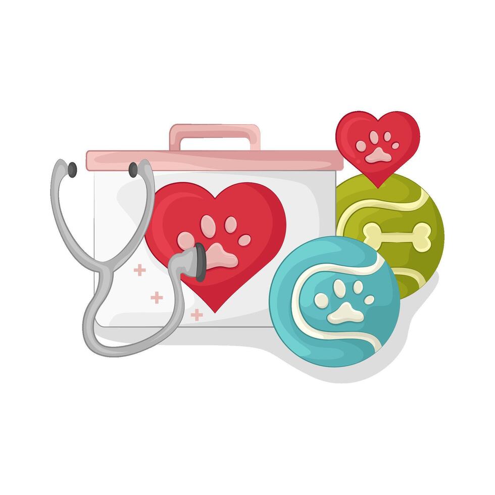 Illustration of pet care vector