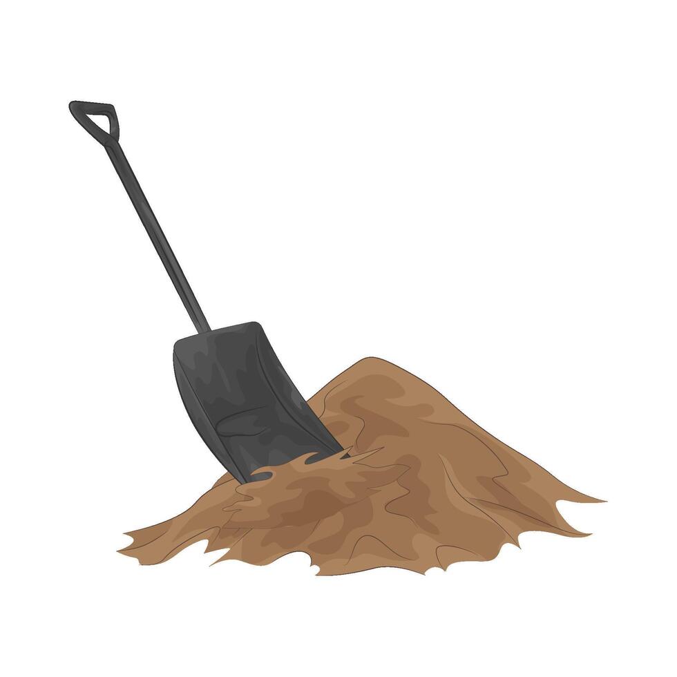 Illustration of shovel vector
