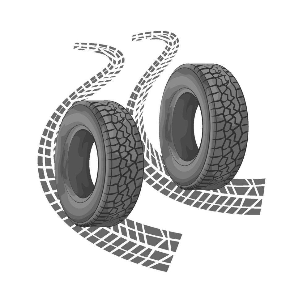 Illustration of tire vector