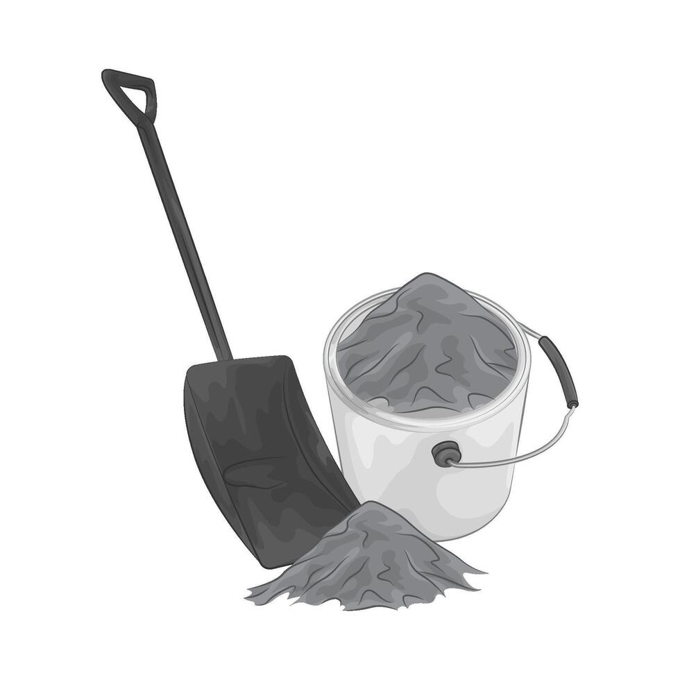 Illustration of shovel vector