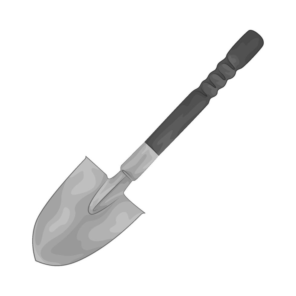 Illustration of shovel vector
