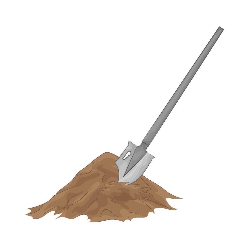 Illustration of shovel vector