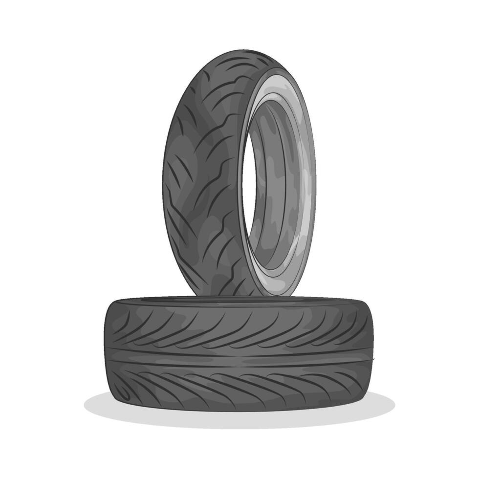 Illustration of tire vector