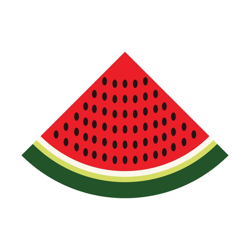 Slice Watermelon Water Melon Watermelon on white vector