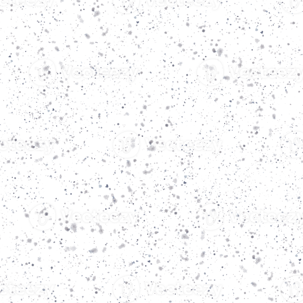 Winter watercolor seamless pattern with abstract snow flakes, splashes and stains, brush stroke. Hand painted illustration. Christmas season clipart for fabric, wrapping paper on isolated background png