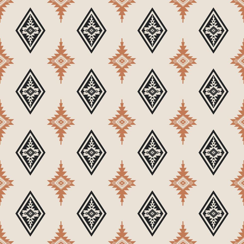 Colorful Native American geometric pattern. Colorful aztec southwestern geometric shape seamless pattern. Ethnic geometric pattern use for home decoration elements, upholstery, wrapping, etc. vector