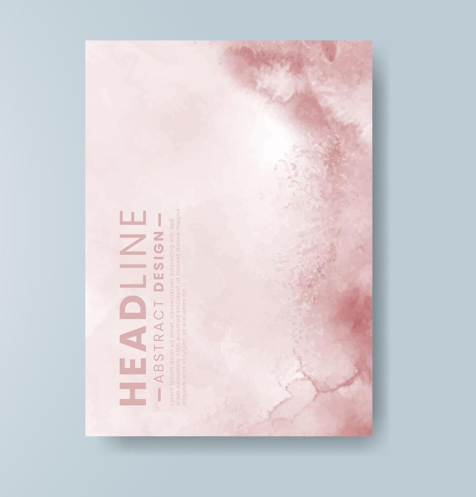 Cards with watercolor background. Design for your cover, date, postcard, banner, logo. vector