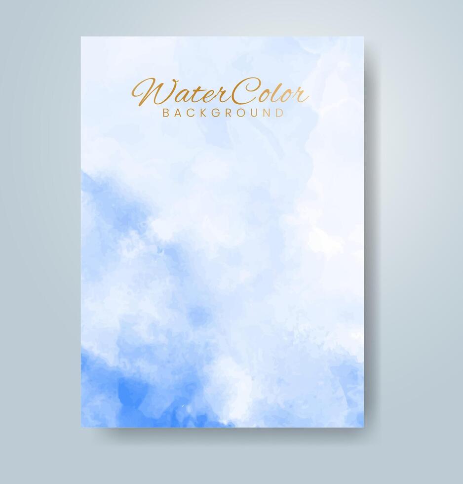 Cards with watercolor background. Design for your cover, date, postcard, banner, logo. vector