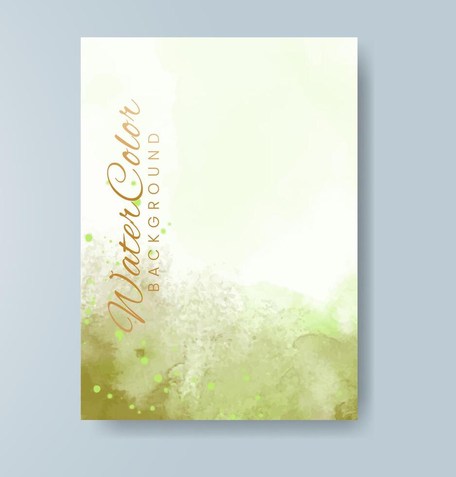 Cards with watercolor background. Design for your cover, date, postcard, banner, logo. vector