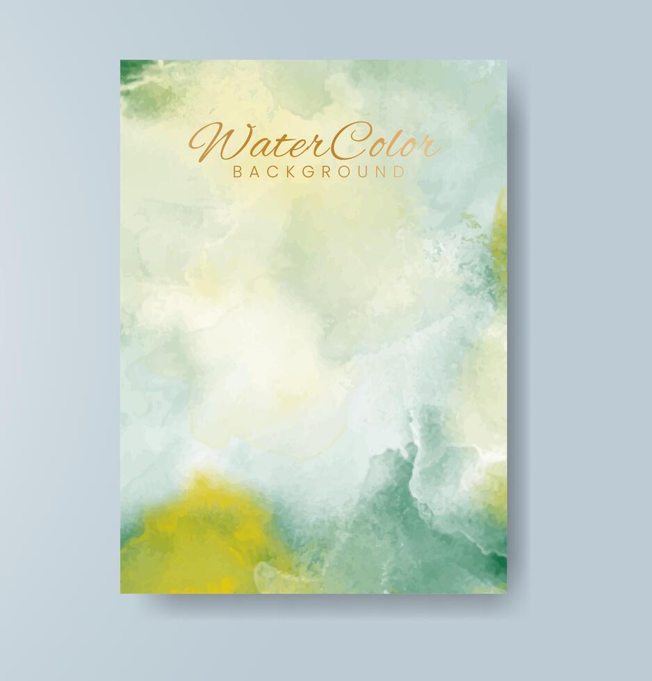 Cards with watercolor background. Design for your cover, date, postcard, banner, logo. vector