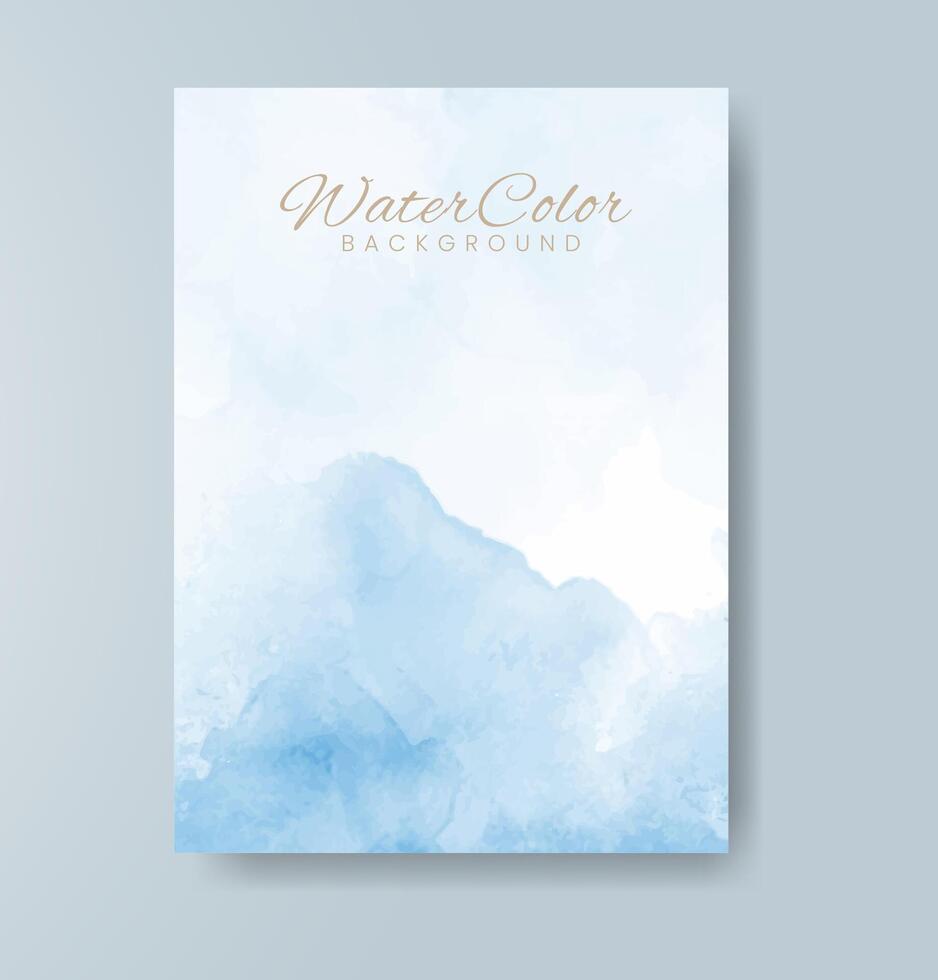 Cards with watercolor background. Design for your cover, date, postcard, banner, logo. vector