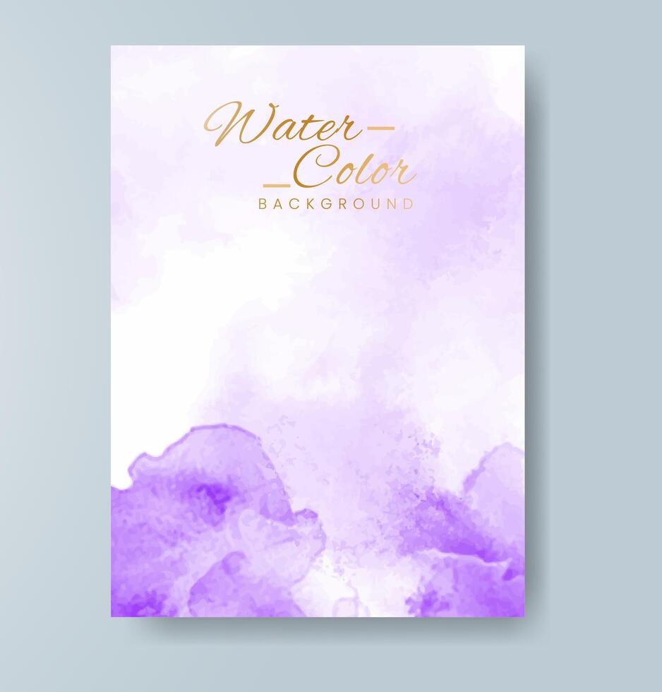 Cards with watercolor background. Design for your cover, date, postcard, banner, logo. vector