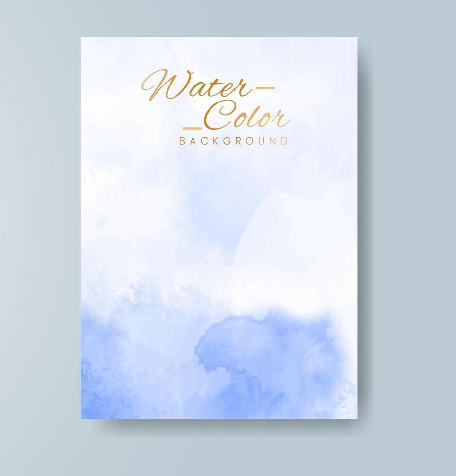 Cards with watercolor background. Design for your cover, date, postcard, banner, logo. vector