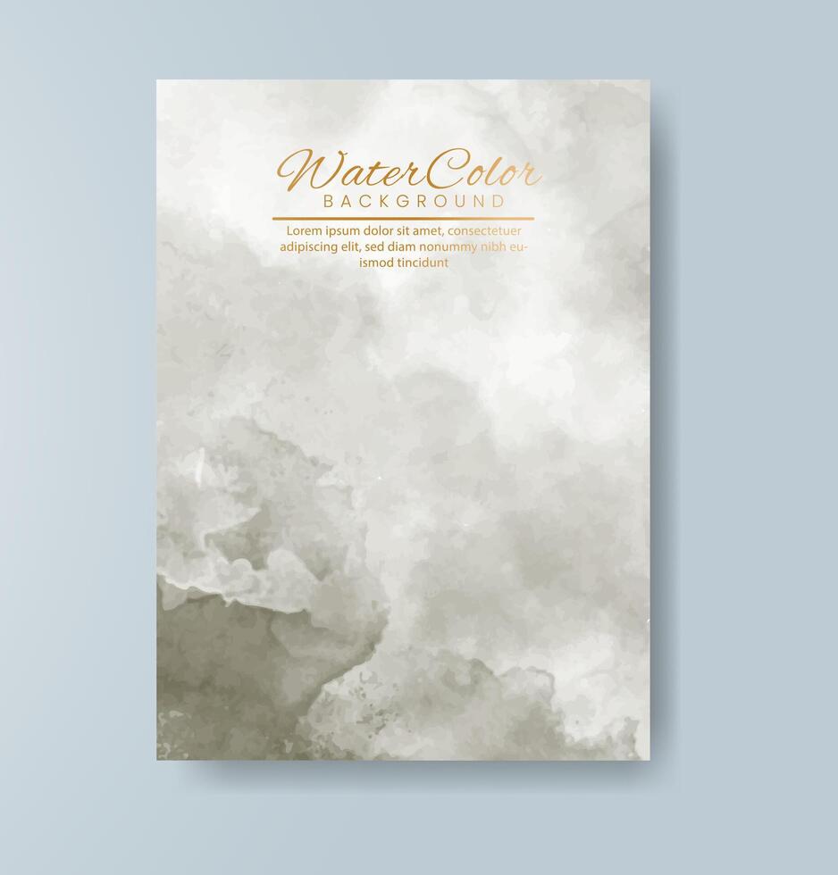 Cards with watercolor background. Design for your cover, date, postcard, banner, logo. vector