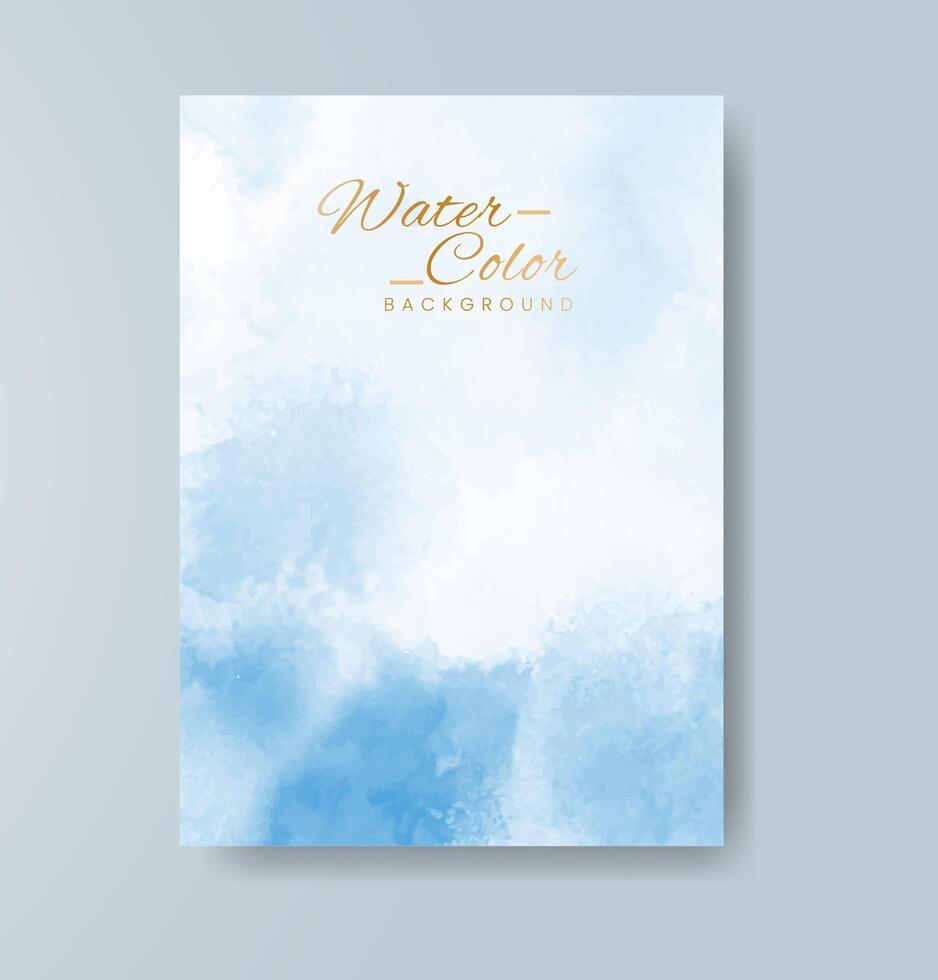 Cards with watercolor background. Design for your cover, date, postcard, banner, logo. vector