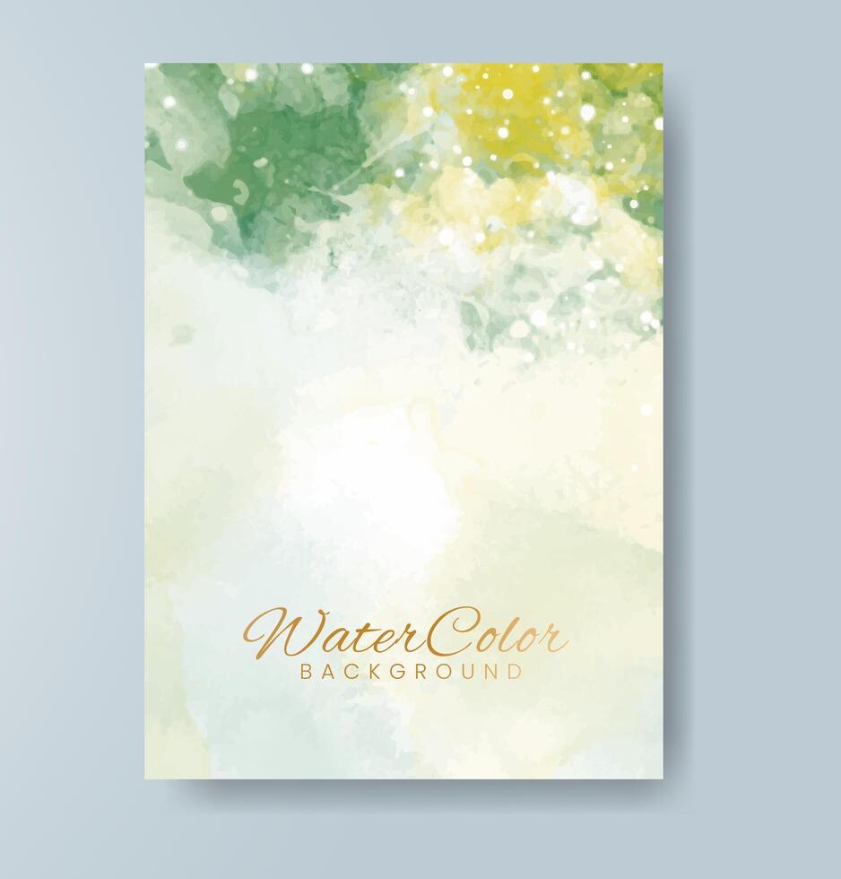 Cards with watercolor background. Design for your cover, date, postcard, banner, logo. vector
