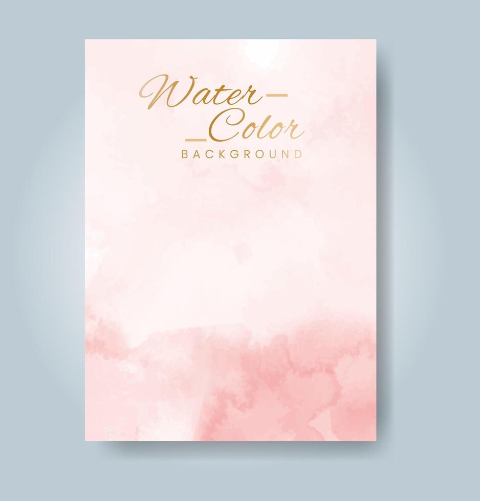 Cards with watercolor background. Design for your cover, date, postcard, banner, logo. vector