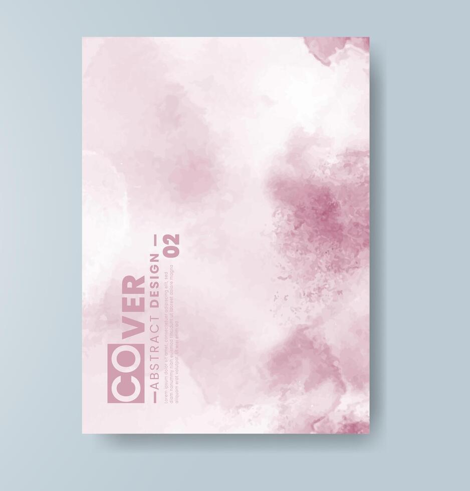 Cards with watercolor background. Design for your cover, date, postcard, banner, logo. vector
