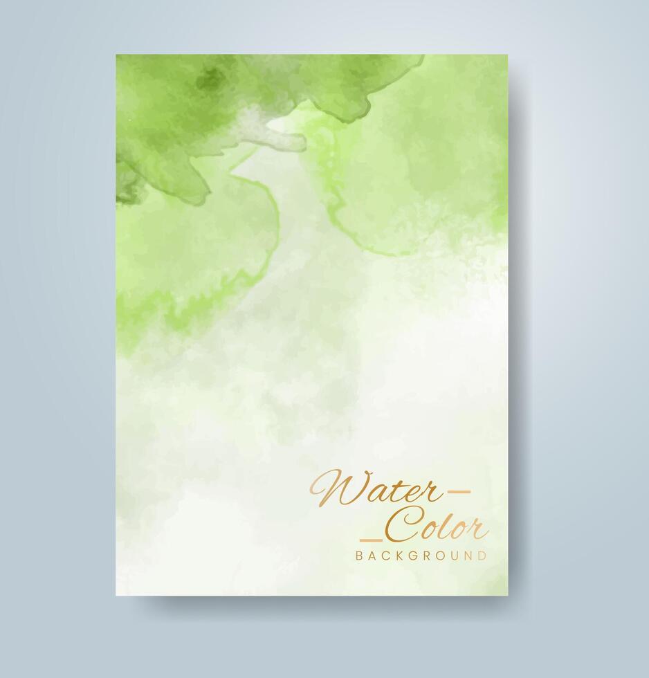 Cards with watercolor background. Design for your cover, date, postcard, banner, logo. vector