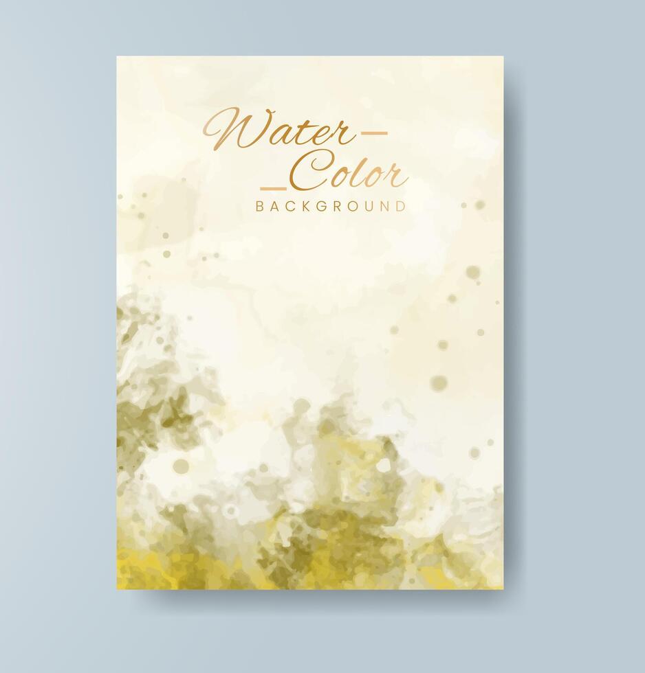 Cards with watercolor background. Design for your cover, date, postcard, banner, logo. vector