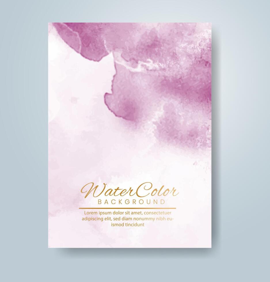 Cards with watercolor background. Design for your cover, date, postcard, banner, logo. vector