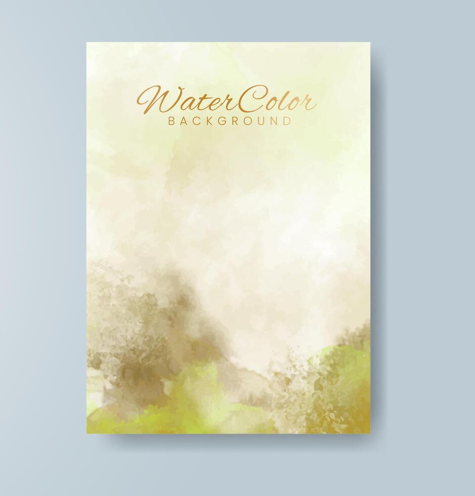 Cards with watercolor background. Design for your cover, date, postcard, banner, logo. vector